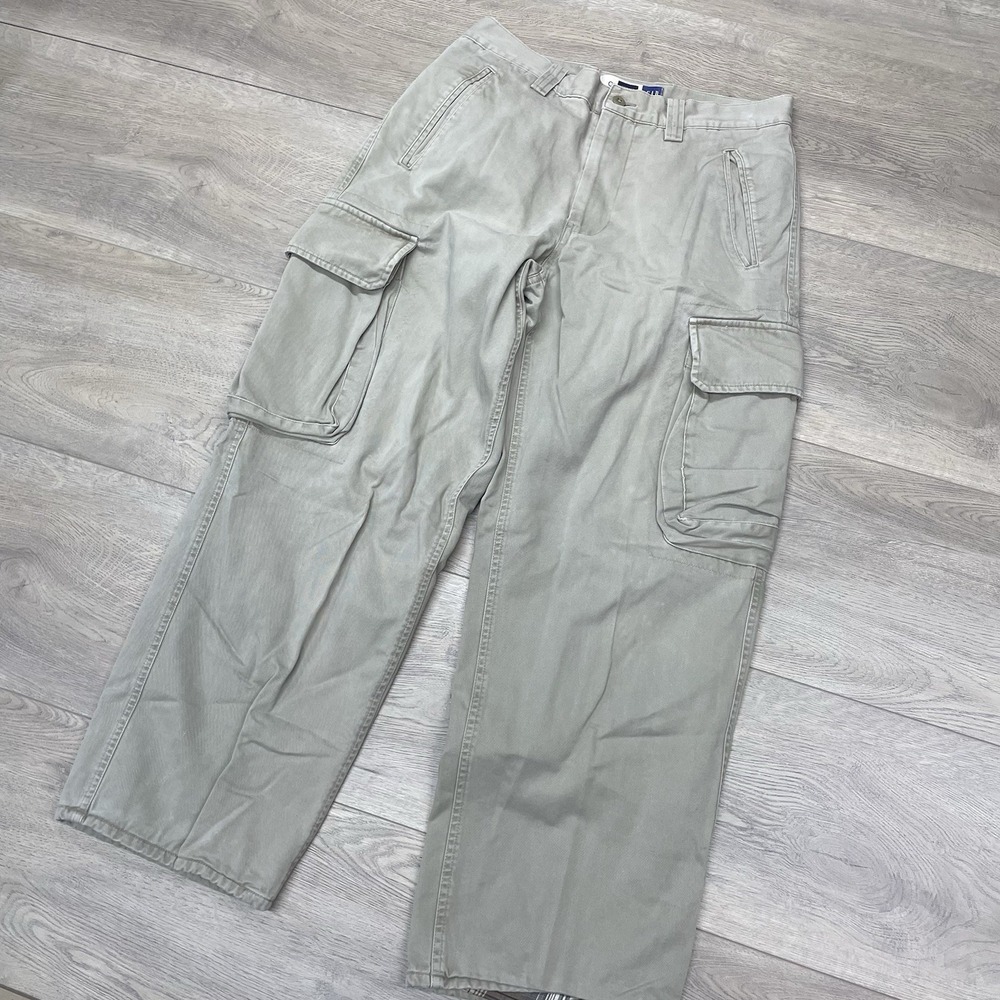 Gap Cargo Pants Baggy Men Sz 31x30 Flannel Lined Y2K